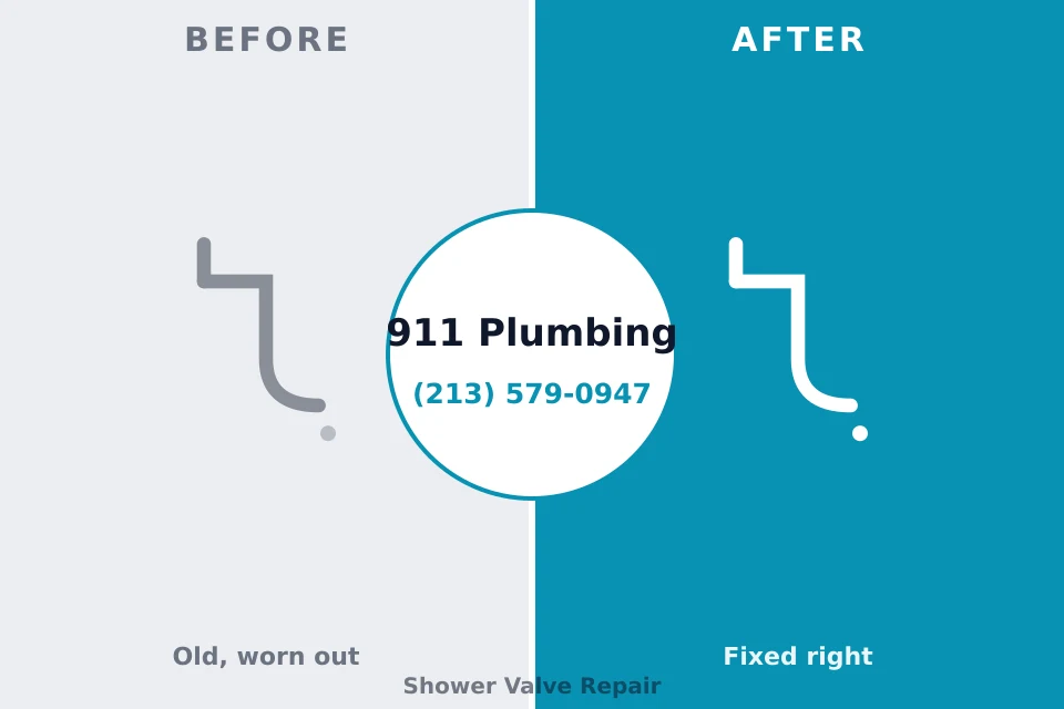 Before and after: plumbing company Hudson Bend, TX